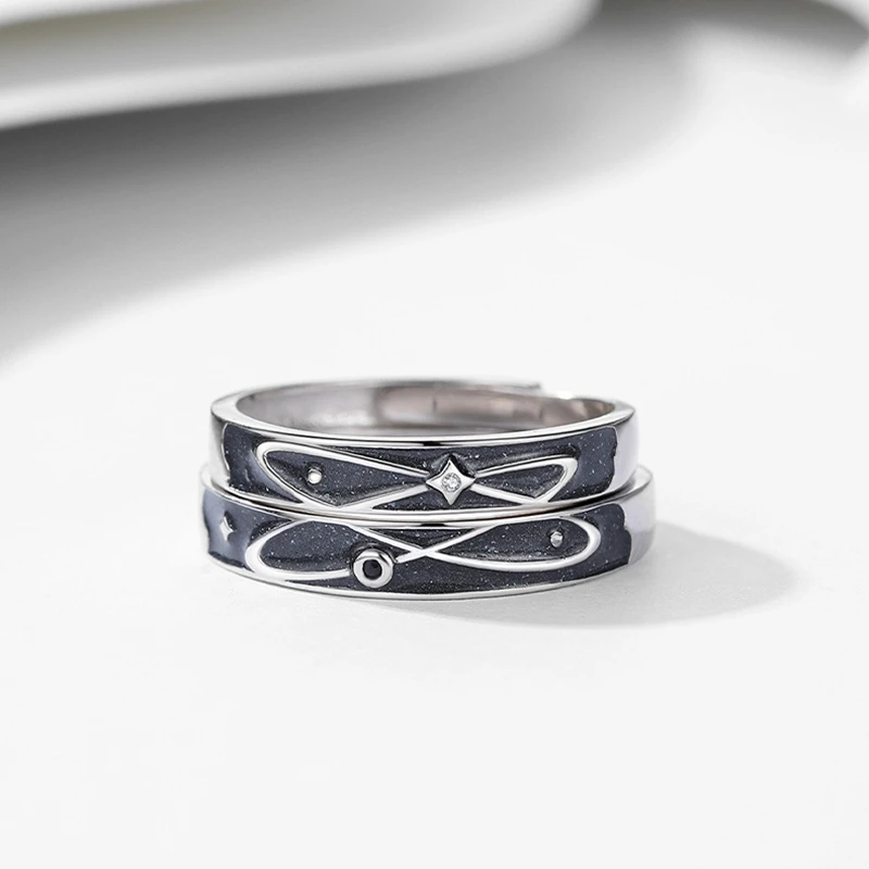 Silvology Real 925 Sterling Silver Starry Sky Meteor Couple Rings Original Gypsophila Birthday Ring Valentine's Day Jewelry Gift
Silvology Real 925 Sterling Silver Starry Sky Meteor Couple Rings Original Gypsophila Birthday Ring Valentine's Day Jewelry Gift