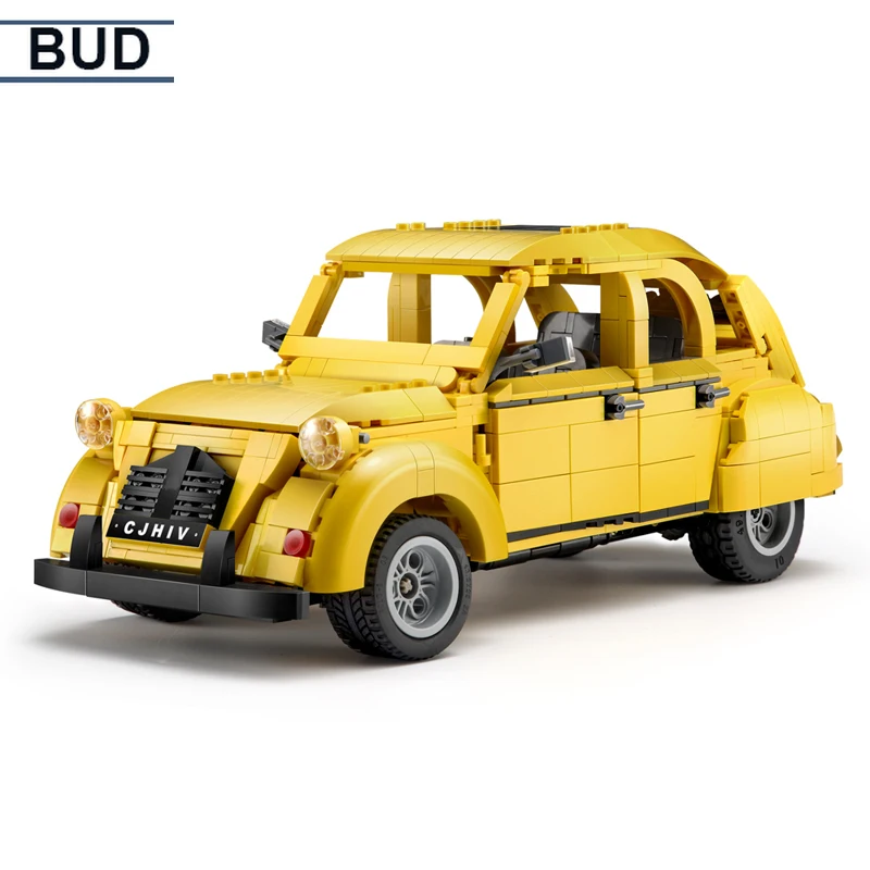 BUD MOC Classic Vehicle Retro Car 2CV Building Blocks Toys Model Compatible with Legouingly High Tech Brick Children's Toys
BUD MOC Classic Vehicle Retro Car 2CV Building Blocks Toys Model Compatible with Legouingly High Tech Brick Children's Toys