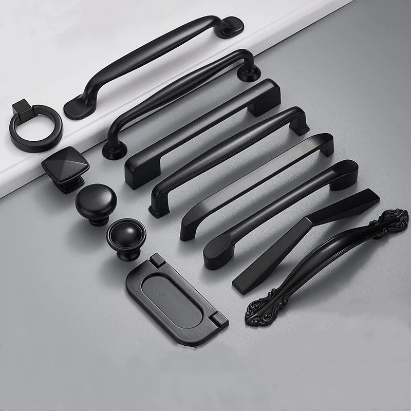 American Style Black Cabinet Handles Solid Zinc Alloy Kitchen Cupboard Pulls Drawer Knobs Furniture Handle Hardware
American Style Black Cabinet Handles Solid Zinc Alloy Kitchen Cupboard Pulls Drawer Knobs Furniture Handle Hardware
