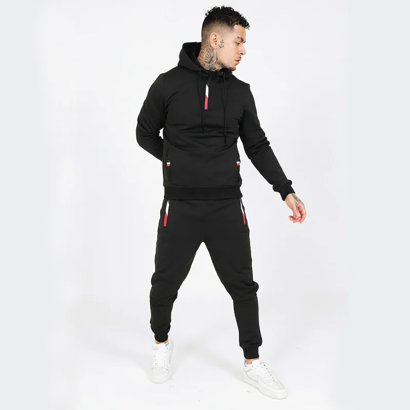 Мужской однотонный повседневный костюм, Новинка осени 2021, мужской костюм из двух предметов с толстовкой и брюками, спортивный костюм, модна... 
Мужской однотонный повседневный костюм, Новинка осени 2021, мужской костюм из двух предметов с толстовкой и брюками, спортивный костюм, модна...