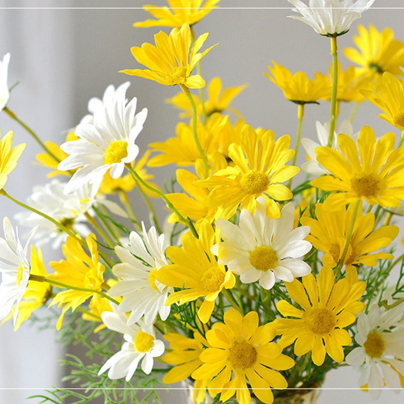 5 Head White Daisy Artificial Flowers Long Branch Bouquet for Home Wedding Garden Decoration DIY Bridal Silk Fake Flower
5 Head White Daisy Artificial Flowers Long Branch Bouquet for Home Wedding Garden Decoration DIY Bridal Silk Fake Flower