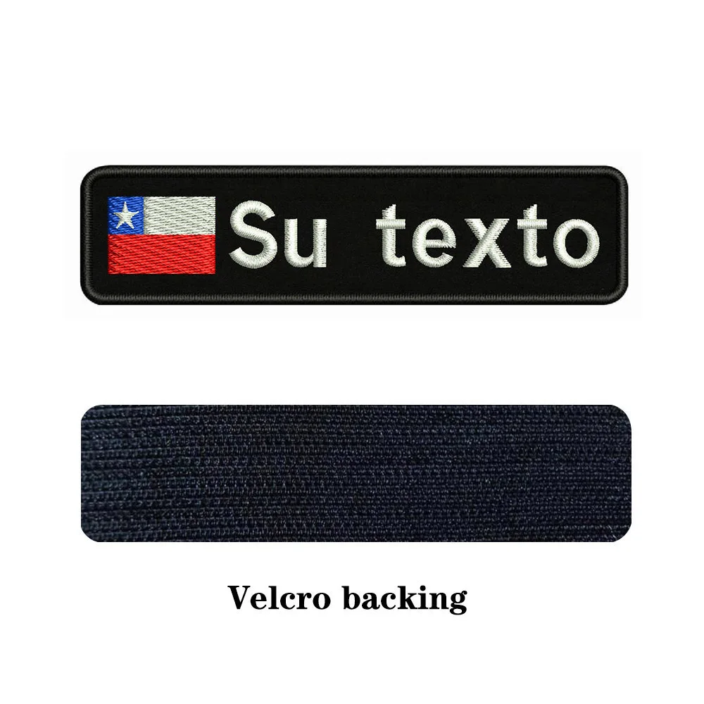 Шикарный флаг Чили 10x2 5 см вышивка индивидуальное название значок в строчку