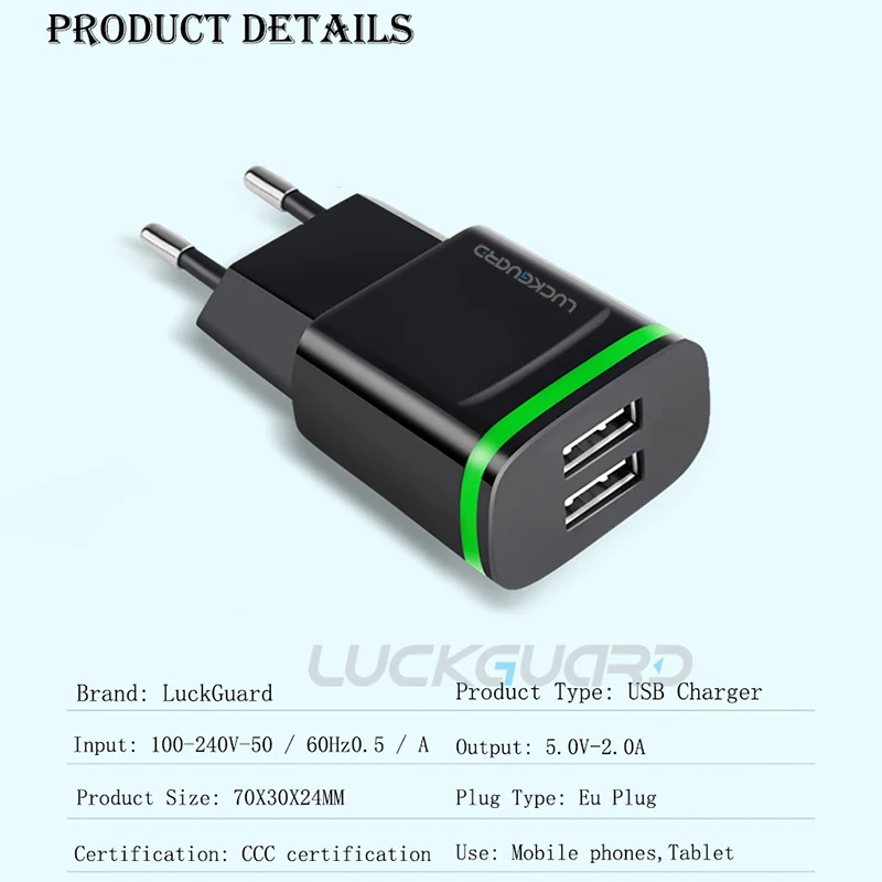 LED Light Micro USB Charger Eu 5V 2A 2 Port Fast Charging Power Adapter For iPhone 6 7 8 Plus XS MAX Smasung S10 Huawei P30 Pro
LED Light Micro USB Charger Eu 5V 2A 2 Port Fast Charging Power Adapter For iPhone 6 7 8 Plus XS MAX Smasung S10 Huawei P30 Pro