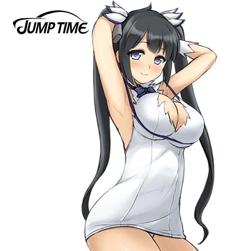 JumpTime 13 см x 7 1 3D сексуальная девушка фигурка анимэ Гестия рисунком виниловая