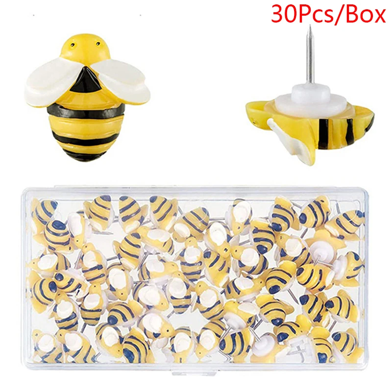 30 Pcs Creative Decoratieve Leuke Bijen Duim Kopspijkers Miniaturen Pushpins Push Pins S
30 Pcs Creative Decoratieve Leuke Bijen Duim Kopspijkers Miniaturen Pushpins Push Pins S