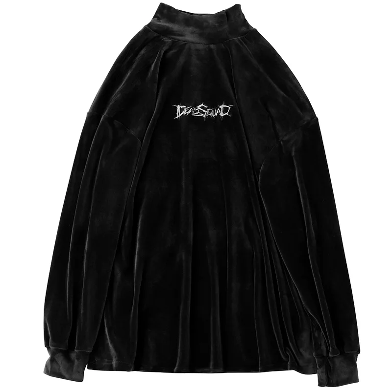 Men's Fashion Silver Fox Velvet Embroidery Mens High Street Loose Style Casual Loose Small High Collar Long Sleeve Sweatshirt 
Men's Fashion Silver Fox Velvet Embroidery Mens High Street Loose Style Casual Loose Small High Collar Long Sleeve Sweatshirt