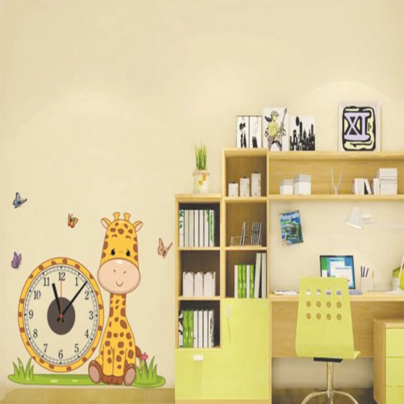 Creative Wall Clock Giraffe Electron Wall Clocks Wall Sticker Wallpapers Hanging Clock Home Decor Living Room Children Bedroom
Creative Wall Clock Giraffe Electron Wall Clocks Wall Sticker Wallpapers Hanging Clock Home Decor Living Room Children Bedroom