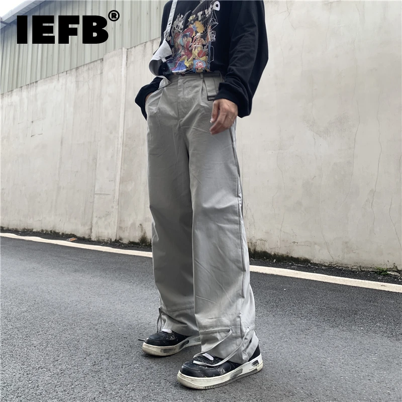 IEFB American High Street Fashion Design Detachable Suspender Overalls Loose Casual Vertical Straight Men's Long Pants 9Y8852
IEFB American High Street Fashion Design Detachable Suspender Overalls Loose Casual Vertical Straight Men's Long Pants 9Y8852