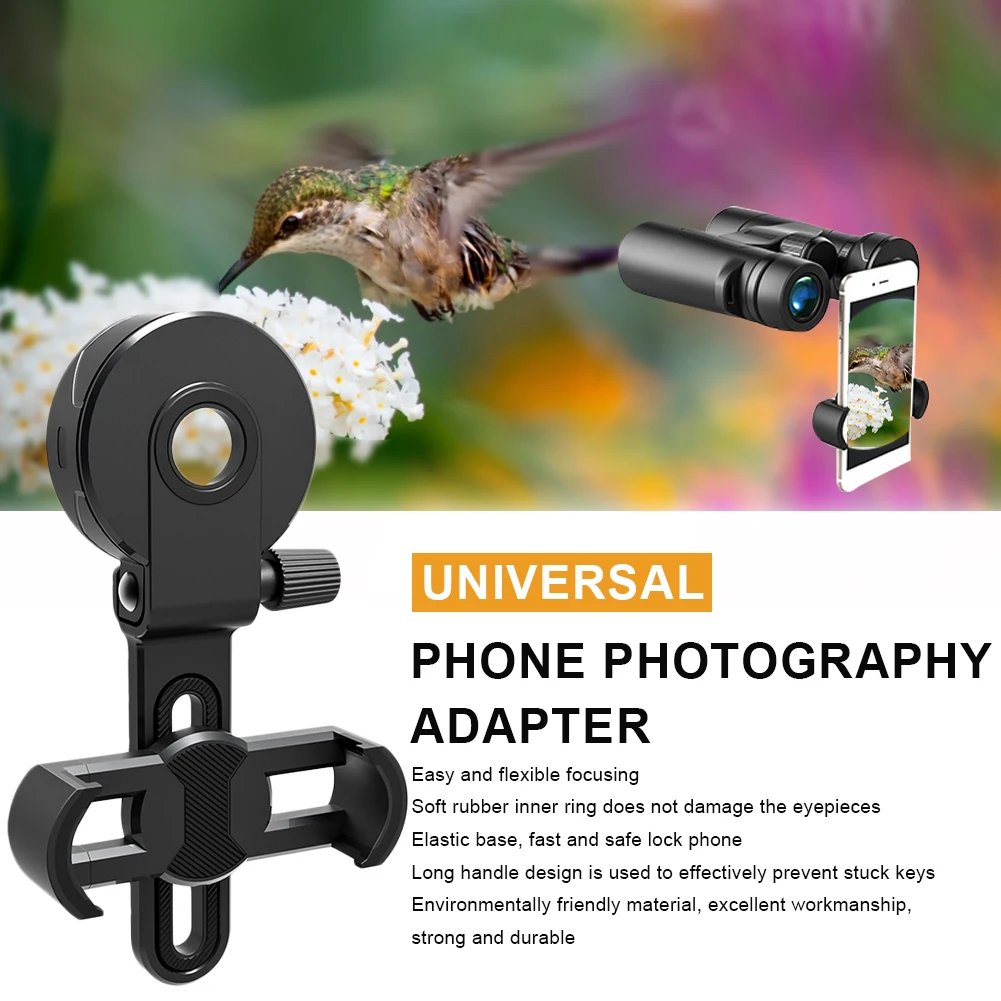 Upgrade Universal Cell Phone Photography Adapter for Binoculars Telescope Monocular Spotting Scope Microscope Accessories
Upgrade Universal Cell Phone Photography Adapter for Binoculars Telescope Monocular Spotting Scope Microscope Accessories
