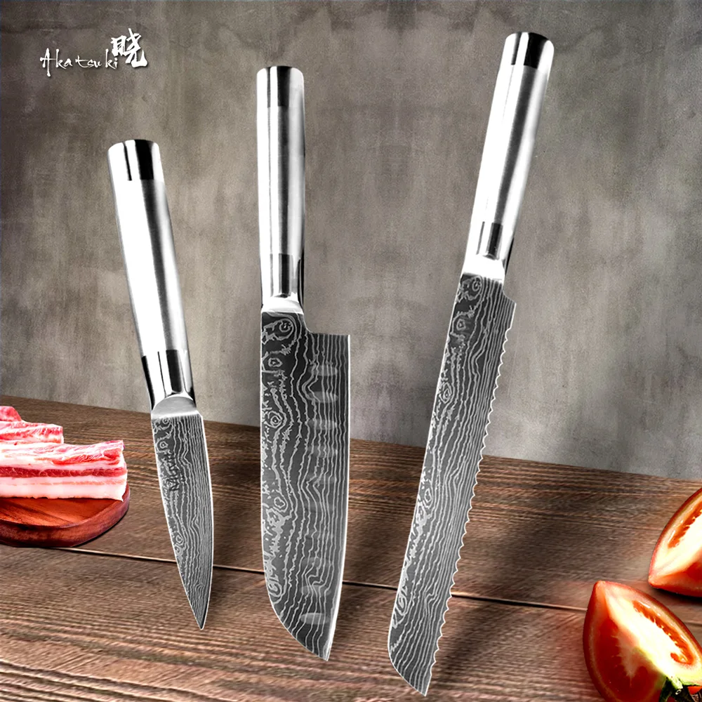 Kitchen Knives Set Chef Knives Japanese 7CR17 440C High Carbon Stainless Steel Fruit Utility Santoku Slicing Bread Knife
Kitchen Knives Set Chef Knives Japanese 7CR17 440C High Carbon Stainless Steel Fruit Utility Santoku Slicing Bread Knife
