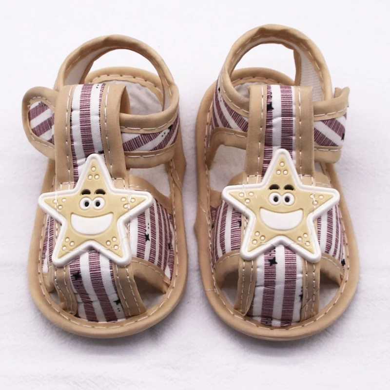 Summer Baby Cartoon Sandals Star Pattern Striped Hollow Cotton Shoes Baby Toddler Shoes Boys Baby Girls Toddler Soft Soled Shoes
Summer Baby Cartoon Sandals Star Pattern Striped Hollow Cotton Shoes Baby Toddler Shoes Boys Baby Girls Toddler Soft Soled Shoes
