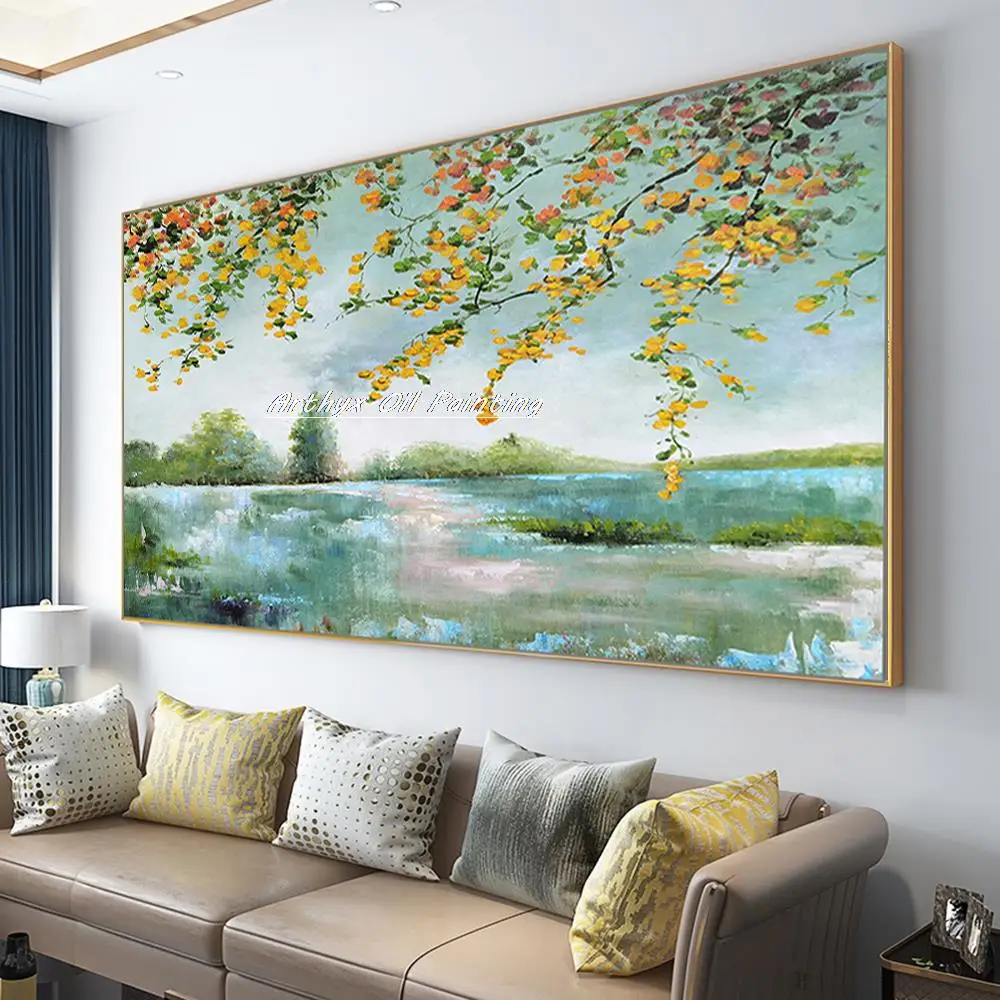 Arthyx,Hand Painted Landscape Oil Paintings On Canvas,Handmade Flowers Picture Wall Art Pictures For Living Room Home Decoration
Arthyx,Hand Painted Landscape Oil Paintings On Canvas,Handmade Flowers Picture Wall Art Pictures For Living Room Home Decoration