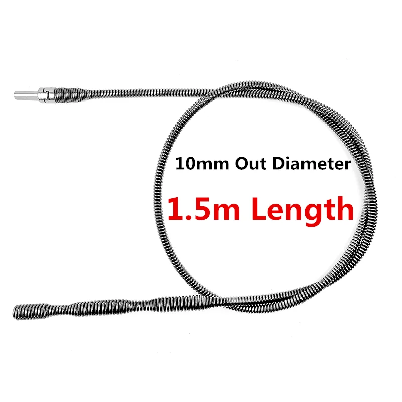 1.5m Length 10mm Out Diameter Kitchen Toilet Sewer Dredging Device Spring Pipe Cleaning Tool Extension Spring With Connector
1.5m Length 10mm Out Diameter Kitchen Toilet Sewer Dredging Device Spring Pipe Cleaning Tool Extension Spring With Connector