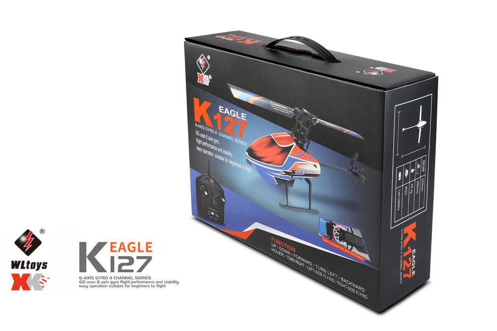

WLtoys 2021 New K127 RC Plane Helicopter 2.4G 4CH 6-Aixs Gyroscope Flybarless With Air Pressure Fixed Height RTF Model Airplane