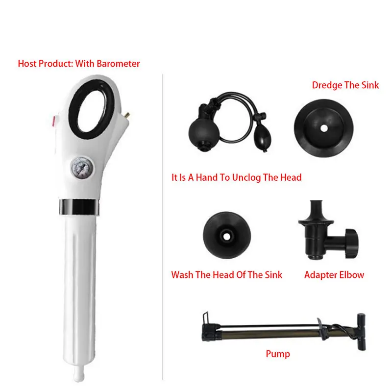Toilet Dredge Sewer Household Artifact WC Pipeline Blockage Tool Suction High Pressure Pneumatic One Shot
Toilet Dredge Sewer Household Artifact WC Pipeline Blockage Tool Suction High Pressure Pneumatic One Shot