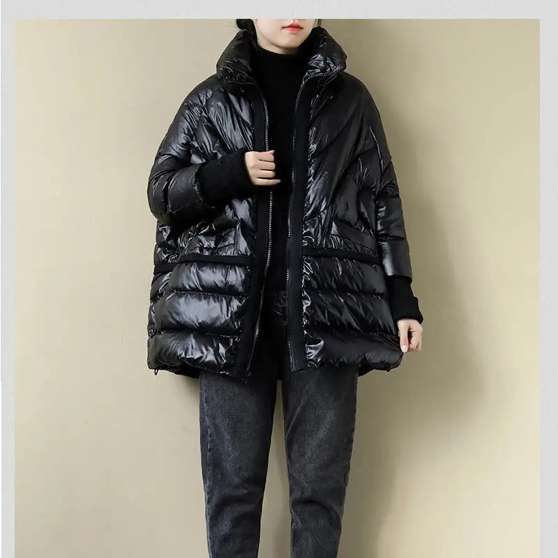 2020 New Winter Down Coat Women Loose Wild Stand-Up Collar White Duck Down Large Size Mid-Length Down Jacket Female Outerwear
2020 New Winter Down Coat Women Loose Wild Stand-Up Collar White Duck Down Large Size Mid-Length Down Jacket Female Outerwear