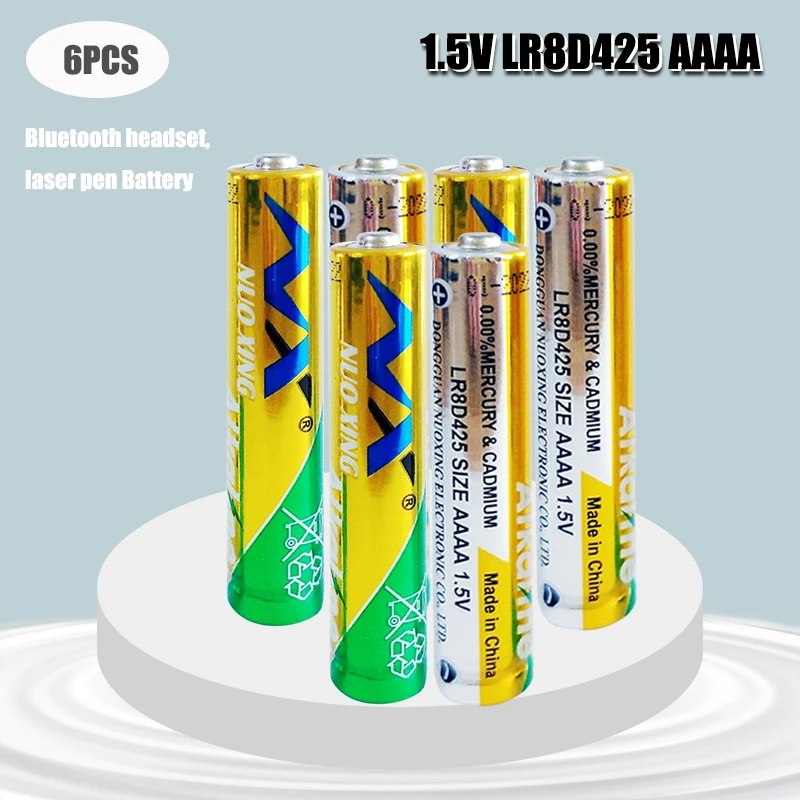 6PCS AAAA Battery 1.5V LR61 AM6 Alkaline Battery MN2500 E96 4A Dry Primary Battery
6PCS AAAA Battery 1.5V LR61 AM6 Alkaline Battery MN2500 E96 4A Dry Primary Battery