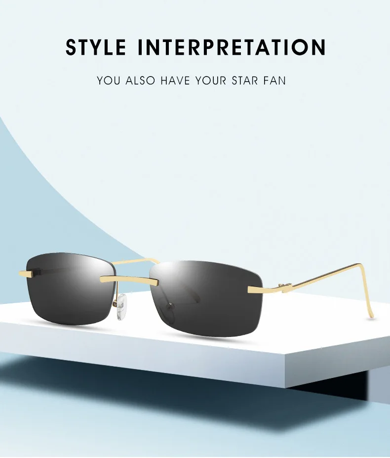 2021 New Women Sunglasses Rimless UV400 Brand Designer High Quality square Gradient Sun Glasses Female oculos
2021 New Women Sunglasses Rimless UV400 Brand Designer High Quality square Gradient Sun Glasses Female oculos