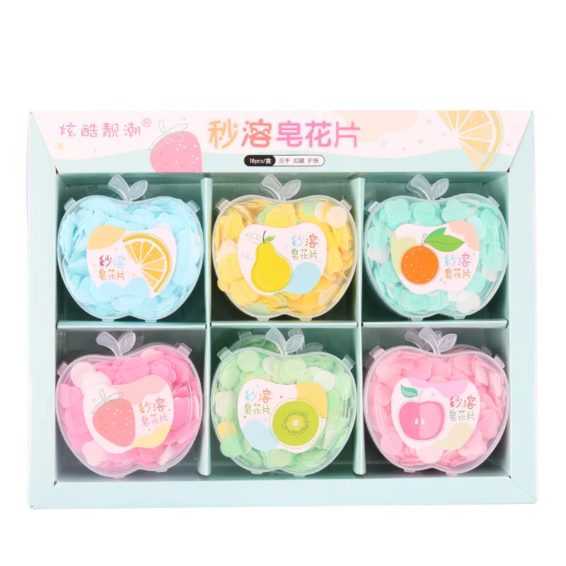 1 Box Disposable Soap Paper Cute Cartoons Clean Scented Slice Foaming Box Mini Paper Soap for Outdoor Travel Use Color Random
1 Box Disposable Soap Paper Cute Cartoons Clean Scented Slice Foaming Box Mini Paper Soap for Outdoor Travel Use Color Random