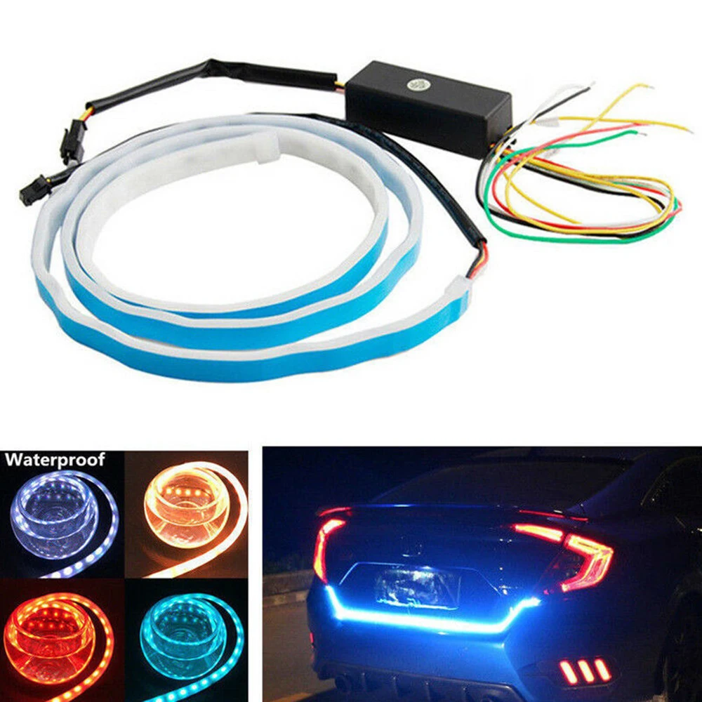 Promotion! 1.2m 12V Car Four Colors Flow Type 36 LED Car Tailgate Strip Waterproof Brake Driving Turn Signal Light
Promotion! 1.2m 12V Car Four Colors Flow Type 36 LED Car Tailgate Strip Waterproof Brake Driving Turn Signal Light