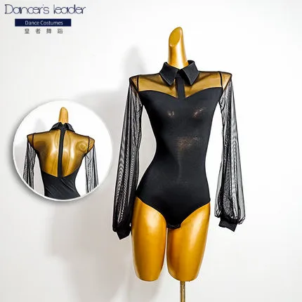 2020 new one-piece national standard one-piece suit female adult puff sleeve mesh dance practice suit
2020 new one-piece national standard one-piece suit female adult puff sleeve mesh dance practice suit