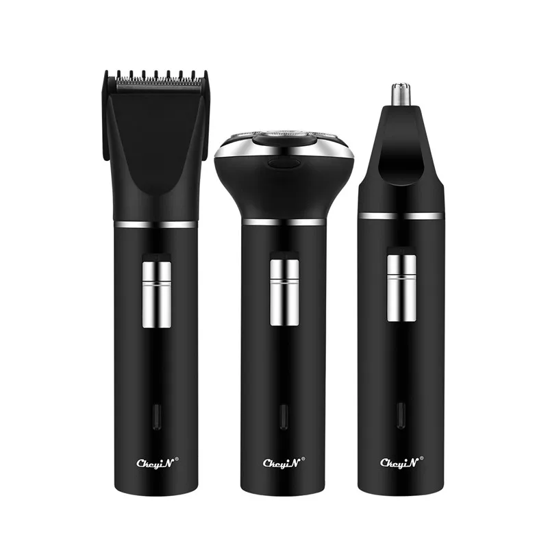 3 in 1 Men Hair Trimmer Kit Electric Shaver Beard Sideburns Trimmer Low Noise Razor Nose Hair Trimmer Quick Charge Shaving Set 
3 in 1 Men Hair Trimmer Kit Electric Shaver Beard Sideburns Trimmer Low Noise Razor Nose Hair Trimmer Quick Charge Shaving Set