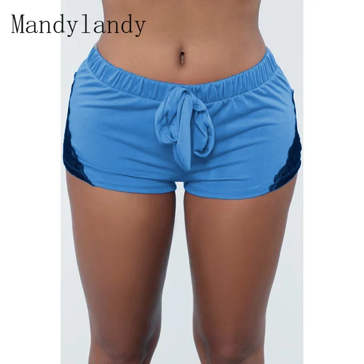 Mandylandy Shorts Summer Lace-up Mid Waist Yoga Short Sports Stretch Shorts Women's Casual Lace Solid Color Stitching Shorts 
Mandylandy Shorts Summer Lace-up Mid Waist Yoga Short Sports Stretch Shorts Women's Casual Lace Solid Color Stitching Shorts