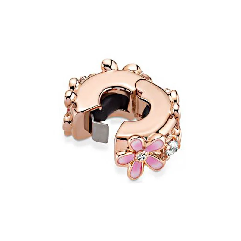 New 925 Sterling Silver Beads Pink Daisy Flower Dangle Charm Rose Gold Sweet And Lovely Jewelry Fit Original Pandora Bracelet
New 925 Sterling Silver Beads Pink Daisy Flower Dangle Charm Rose Gold Sweet And Lovely Jewelry Fit Original Pandora Bracelet