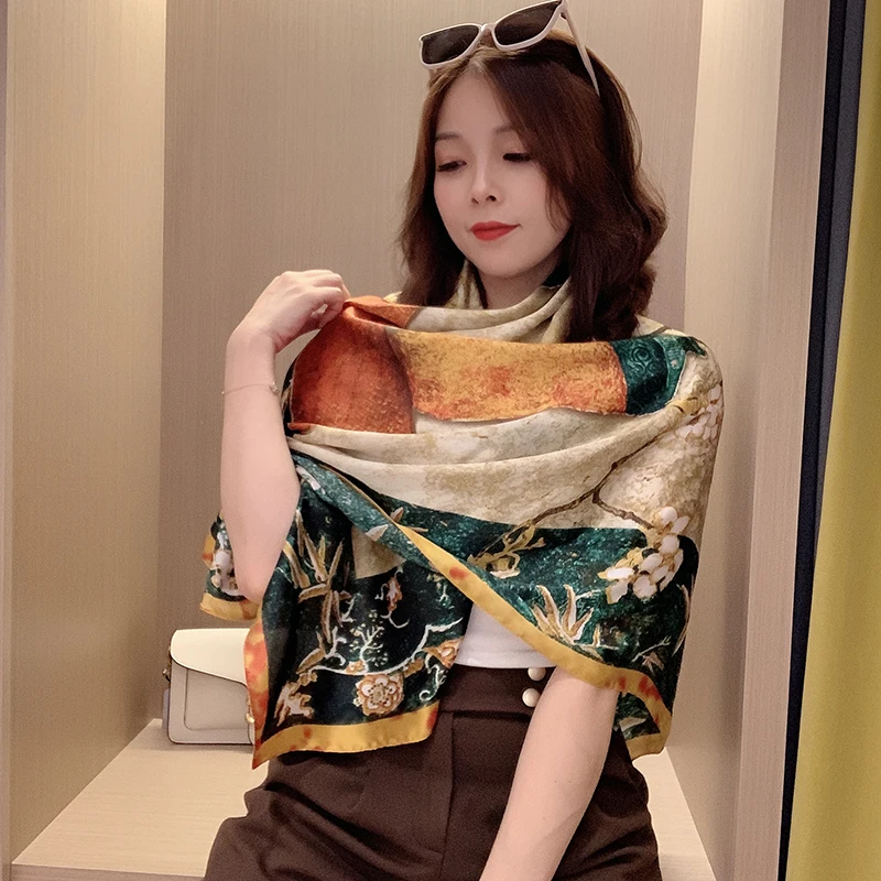 2021silk spring autumn women scarf luxury design printing ladies beach shawl scarf fashion smooth female headscarf 110x110cm
2021silk spring autumn women scarf luxury design printing ladies beach shawl scarf fashion smooth female headscarf 110x110cm