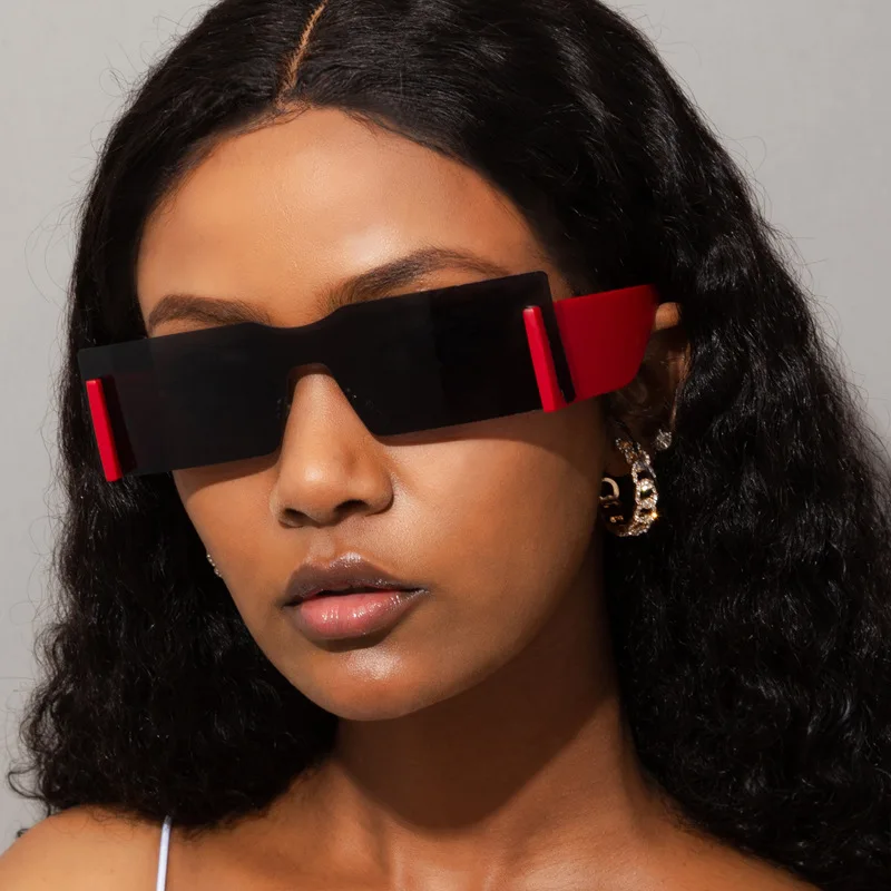 Square Rimless Sunglasses Women Men Big Retro Brand Designer One Piece Rectangle Eyewear Shades Oculos Female Gafas UV400 
Square Rimless Sunglasses Women Men Big Retro Brand Designer One Piece Rectangle Eyewear Shades Oculos Female Gafas UV400