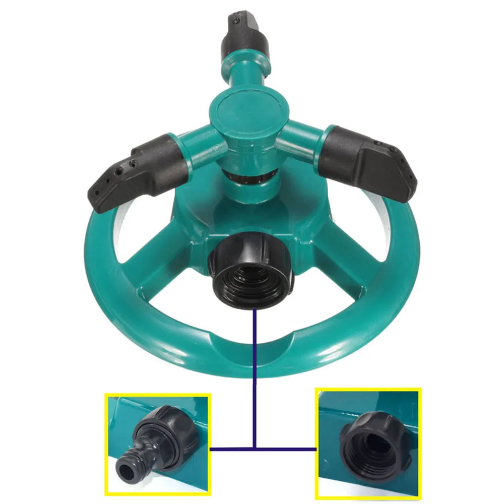 360 Degree Automatic Garden Sprinklers Watering Grass Lawn Rotary Nozzle Rotating Water Sprinkler System Garden Supplies
360 Degree Automatic Garden Sprinklers Watering Grass Lawn Rotary Nozzle Rotating Water Sprinkler System Garden Supplies