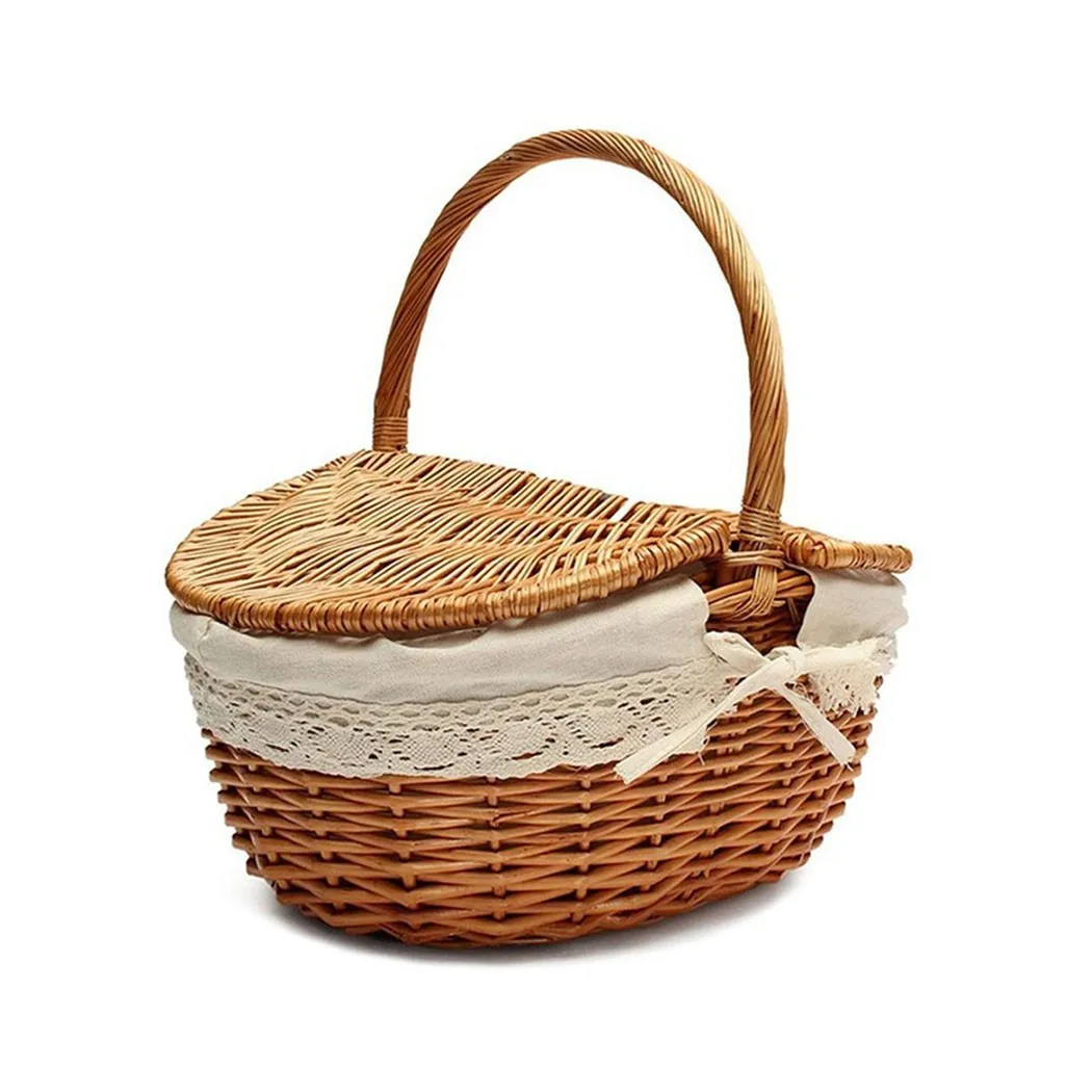 26x18x15cm Mini Wicker Basket With Handle Making Camping Picnic Basket Tote Basket Shopping Storage Basket Fruit Storage Holder
26x18x15cm Mini Wicker Basket With Handle Making Camping Picnic Basket Tote Basket Shopping Storage Basket Fruit Storage Holder