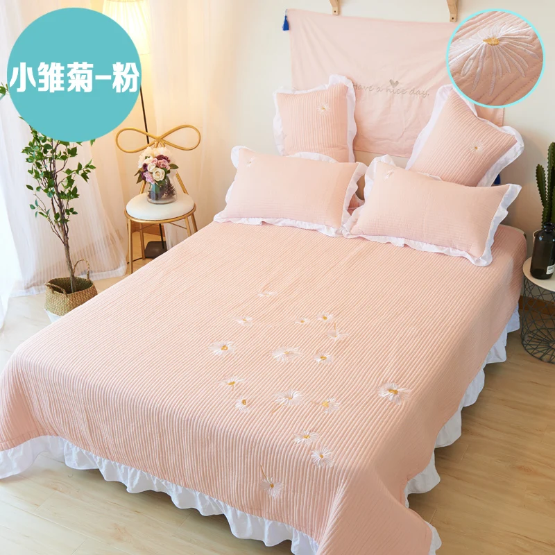 Bedspread and Pillowcase Coverlet Set 3 Piece Korea Style Quilt for Summer Cartoon Pattern Comforter Beddding Cover Set Queen
Bedspread and Pillowcase Coverlet Set 3 Piece Korea Style Quilt for Summer Cartoon Pattern Comforter Beddding Cover Set Queen
