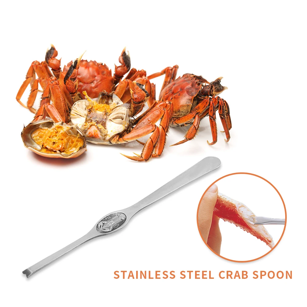 Stainless Steel Lobster Crab Crackers Picks Spoons Crab Peel Shrimp Forks Seafood Tool Kitchen Gadgets
Stainless Steel Lobster Crab Crackers Picks Spoons Crab Peel Shrimp Forks Seafood Tool Kitchen Gadgets