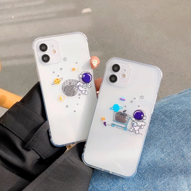 For iPhone 11Pro Max Case Cute Astronaut Soft Silicone Case For iPhone 11 12 Mini Pro Max XR X XS 7 8 Plus
For iPhone 11Pro Max Case Cute Astronaut Soft Silicone Case For iPhone 11 12 Mini Pro Max XR X XS 7 8 Plus
