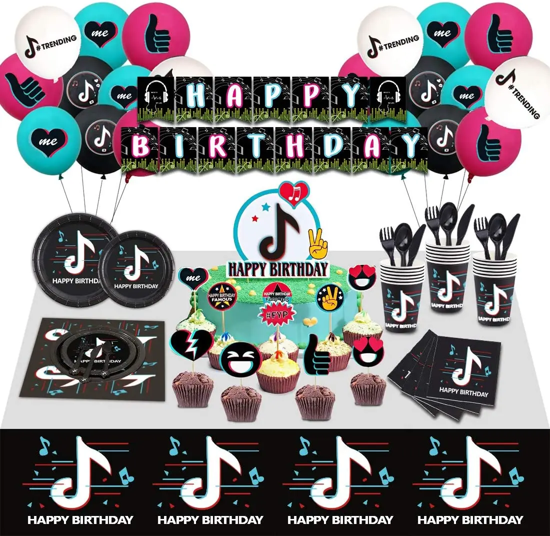 Music Party Decorations for Birthday Party Supplies Music Banner,Balloons,Cupcaker Toppe
Music Party Decorations for Birthday Party Supplies Music Banner,Balloons,Cupcaker Toppe