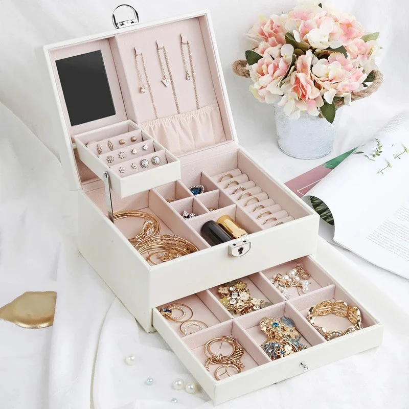 Fashion Leather Jewelry Box Jewelry Case Jewelry Package Storage Large Space Jewelry Ring Necklace Bracelet
Fashion Leather Jewelry Box Jewelry Case Jewelry Package Storage Large Space Jewelry Ring Necklace Bracelet