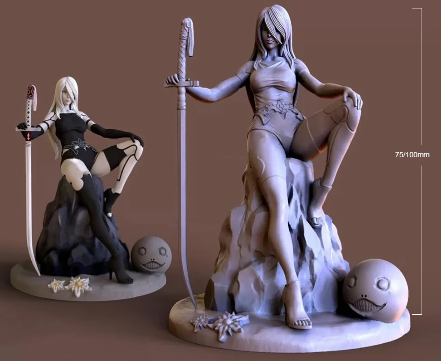 1/24 75mm 1/18 100mm Resin Model Kits Female Warror Figure Unpainted No Color RW-556
1/24 75mm 1/18 100mm Resin Model Kits Female Warror Figure Unpainted No Color RW-556