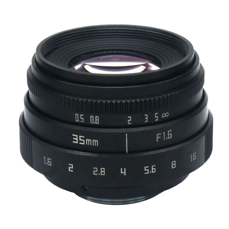 35 мм F1.6 C крепление объектива камеры с переходным кольцом для Sony