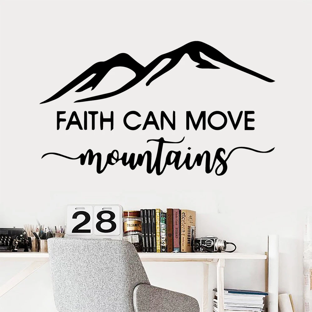 Diy faith can move mountains Quote Wall Sticker For Office Room Vinyl Decals Wallpaper Phrase Stickers Mural
Diy faith can move mountains Quote Wall Sticker For Office Room Vinyl Decals Wallpaper Phrase Stickers Mural