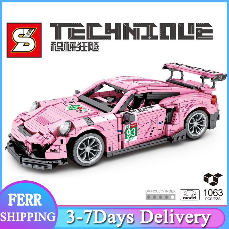 Конструктор SY0003 MOC технический розовый город, игрушки, гоночный автомобиль, Супер спортивный автомобиль, модель «сделай сам», кирпичи, подар...
Конструктор SY0003 MOC технический розовый город, игрушки, гоночный автомобиль, Супер спортивный автомобиль, модель «сделай сам», кирпичи, подар...