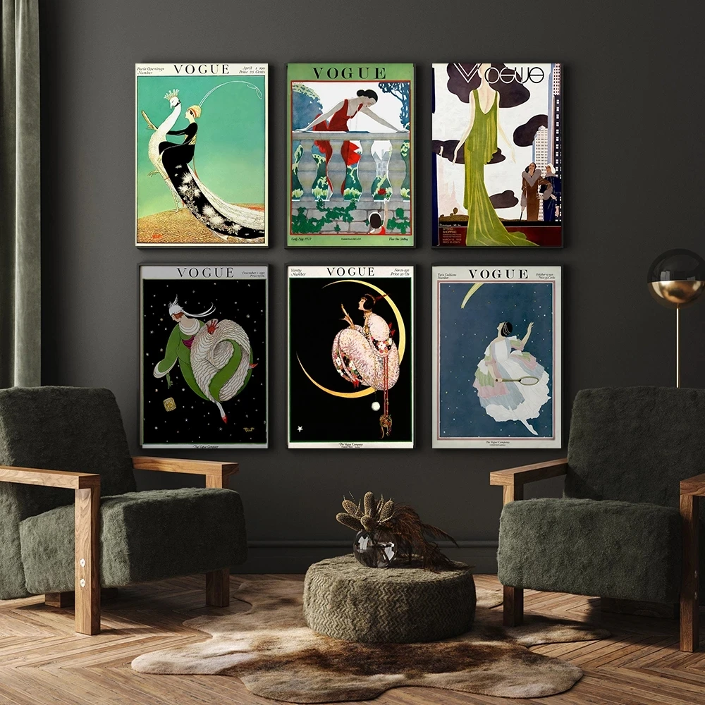 Vintage Poster Nordic Poster Modern Art VOGUE Cover Vintage Magazine Painting Fashion Wall Art Wall Pictures Home Decor
Vintage Poster Nordic Poster Modern Art VOGUE Cover Vintage Magazine Painting Fashion Wall Art Wall Pictures Home Decor