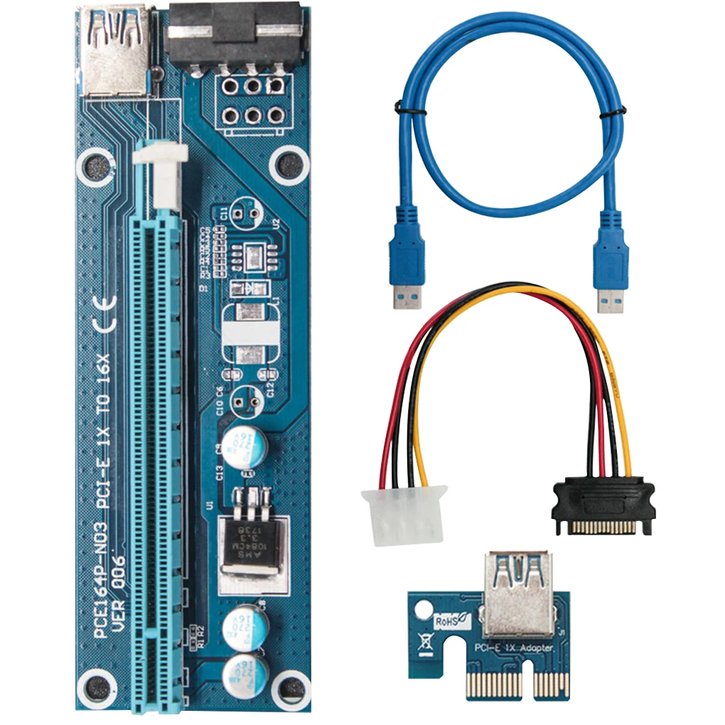 VER006S PCI-E Riser Card 60CM USB 3.0 Cable PCI Express 1X to 16X Extender PCIe Adapter for GPU
VER006S PCI-E Riser Card 60CM USB 3.0 Cable PCI Express 1X to 16X Extender PCIe Adapter for GPU