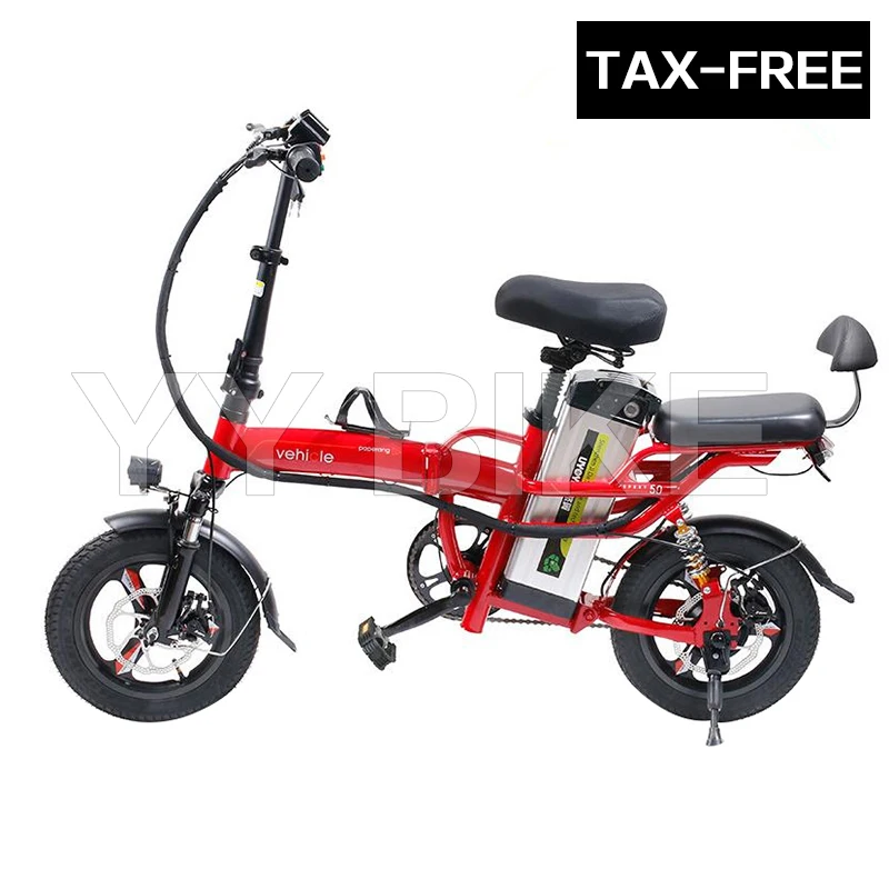 VEHICLE D-026 Lithium Battery Adult Electric Bike 400W 48V 30AH 40KM/H Folding E-Bike 14 Inch Wheel Foldable Bicycle Ebike
VEHICLE D-026 Lithium Battery Adult Electric Bike 400W 48V 30AH 40KM/H Folding E-Bike 14 Inch Wheel Foldable Bicycle Ebike