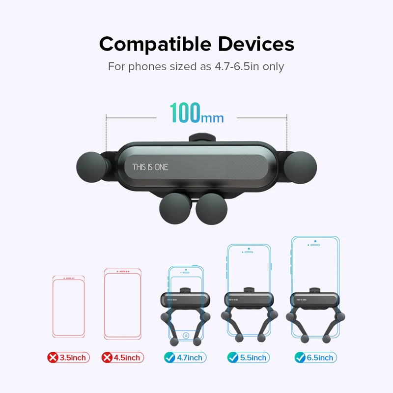 INIU Gravity Car Phone Holder Air Vent Mount Mobile Cell Stand GPS Support For iPhone 12 11 Pro Max Xr X 8 Huawei Xiaomi Samsung
INIU Gravity Car Phone Holder Air Vent Mount Mobile Cell Stand GPS Support For iPhone 12 11 Pro Max Xr X 8 Huawei Xiaomi Samsung