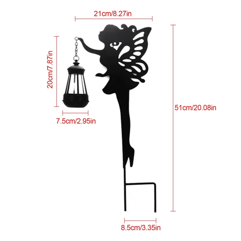 Metal Outdoor Solar Flower Fairy Light Garden Decoration Lamp Iron Crafts Butterfly Girl Lantern for Garden Lawn Decor Lights
Metal Outdoor Solar Flower Fairy Light Garden Decoration Lamp Iron Crafts Butterfly Girl Lantern for Garden Lawn Decor Lights