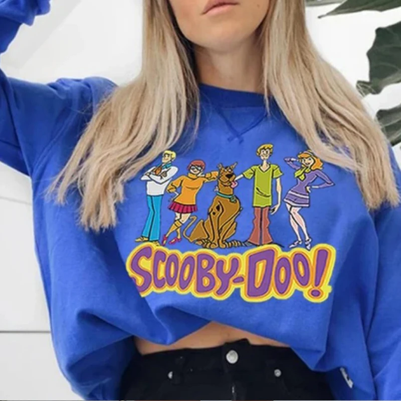 Blue Cartoon Letter Print Casual Oversized Sweatshirt Women Long Sleeve Pullover Streetwear Autumn Winter Clothes England Style
Blue Cartoon Letter Print Casual Oversized Sweatshirt Women Long Sleeve Pullover Streetwear Autumn Winter Clothes England Style