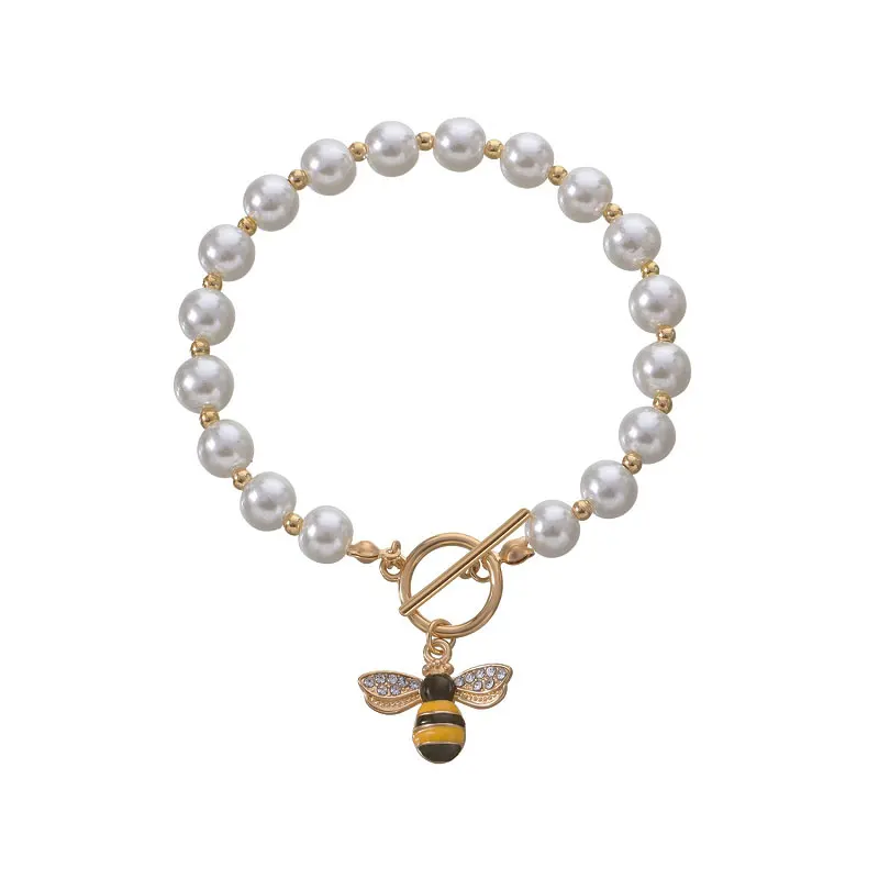 Fashion Bee Pearl Temperament Women's Bracelet Trendy Creative Fashion Temperament Women's Jewelry Link Chain Hand 202B
Fashion Bee Pearl Temperament Women's Bracelet Trendy Creative Fashion Temperament Women's Jewelry Link Chain Hand 202B