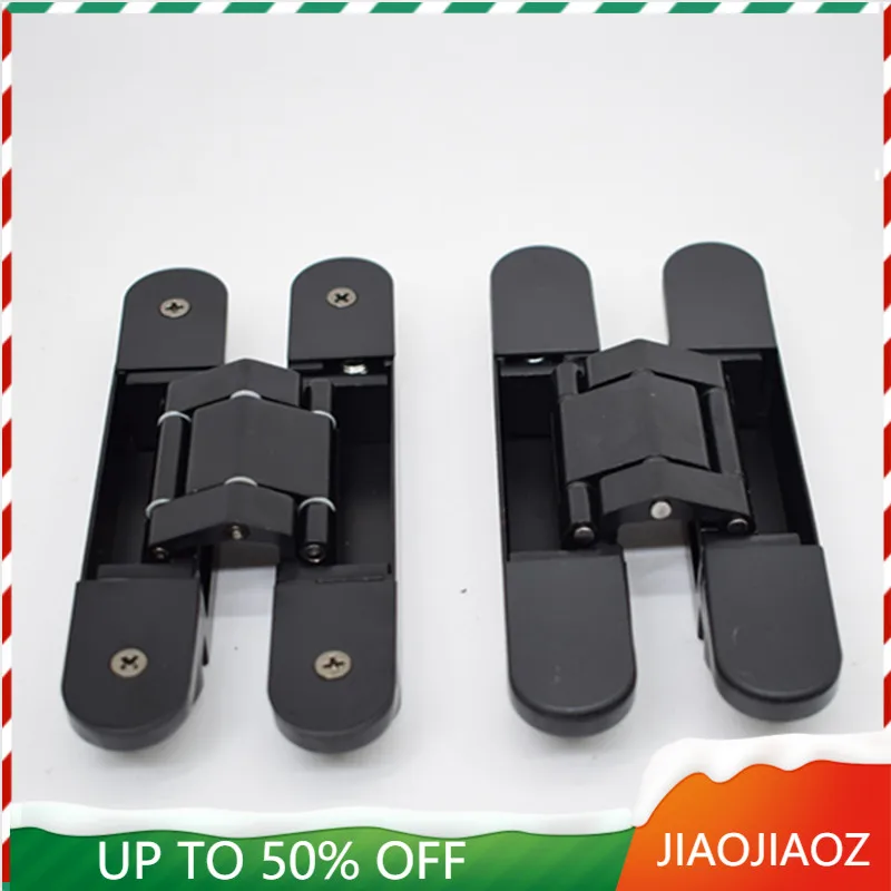 JIAOJIAOZ 3D Adjustable Hidden black Door Hinge/Zinc alloy hinge 40kg Folding door hinge150*25mm
JIAOJIAOZ 3D Adjustable Hidden black Door Hinge/Zinc alloy hinge 40kg Folding door hinge150*25mm
