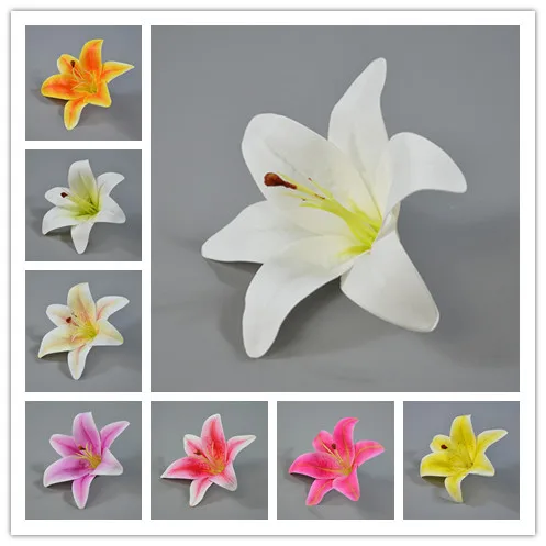 10pcs 15cm Hight Quality Silk Lily Artificial Flower Head For Wedding Decoration DIY Garland Decorative Floristry Fake Flowers
10pcs 15cm Hight Quality Silk Lily Artificial Flower Head For Wedding Decoration DIY Garland Decorative Floristry Fake Flowers